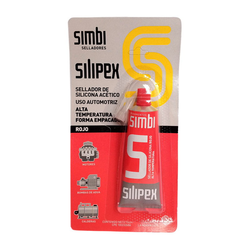 Silicón Alta Temperatura Rojo