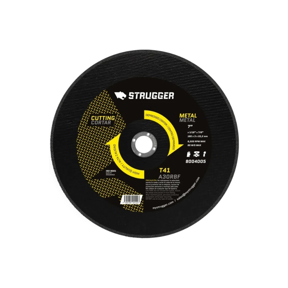 Disco Corte Fino Metal 7"